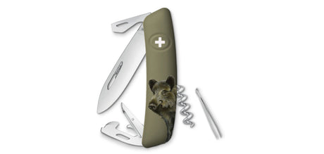 Couteau suisse Swiza D03 édition Sanglier 6 outils lame 75 mm acier inoxydable 440