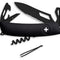 Couteau suisse Swiza SH03 ALLBLACK ouverture une main 7 outils revêtement PVD anneau