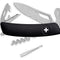 Couteau suisse Swiza SH03 Allmatt synthétique ouverture une main 7 outils anneau