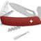Couteau suisse Swiza SH03 tire-tique Allmatt synthétique lame ondulée une main