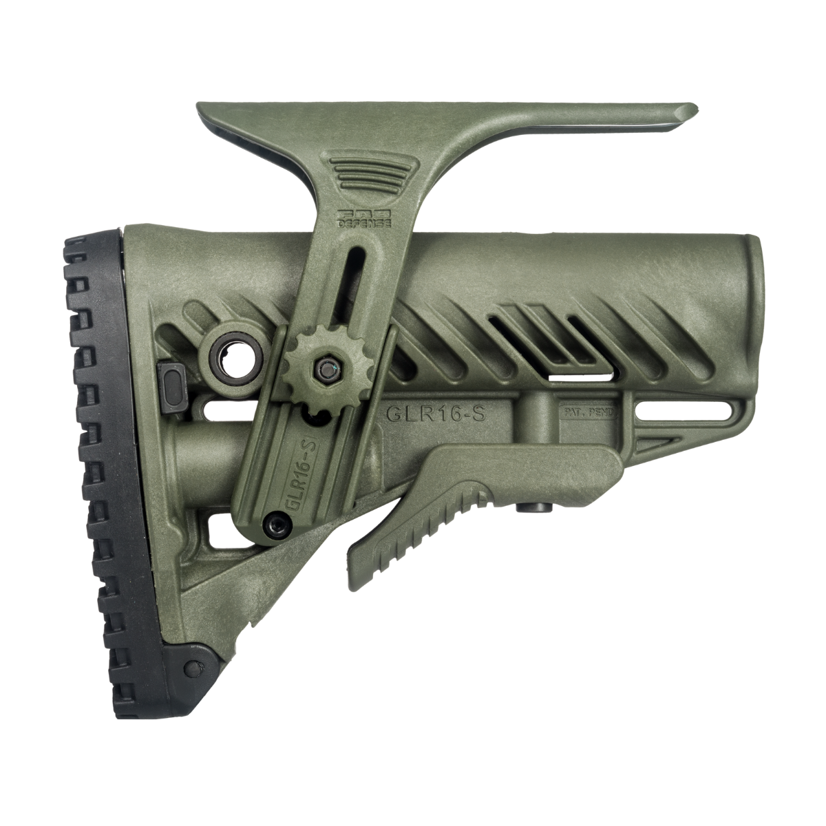 Crosse rétractable FAB Defense GLR-16 CP avec appui-joue réglable pour AR15/M4/HK416