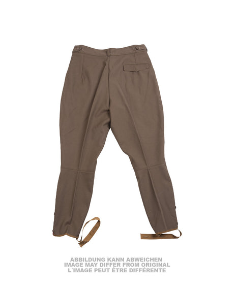 Culotte de botte en drap type soviétique à passepoil, surplus d'occasion, lot de 2