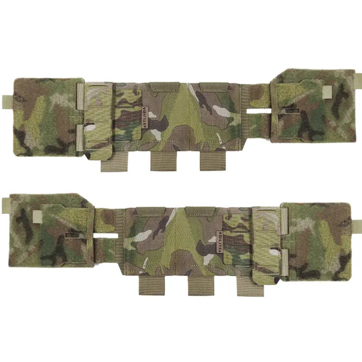 Cummerbund Agilite Modular Elastic 6 alvéoles et 2 colonnes MOLLE, 3 fermetures