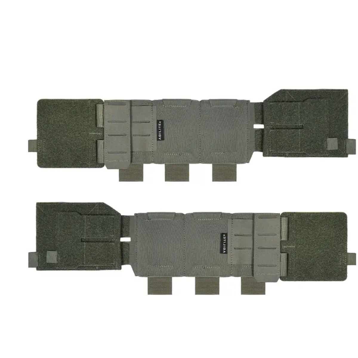 Cummerbund Agilite Modular Elastic 6 alvéoles et 2 colonnes MOLLE, 3 fermetures