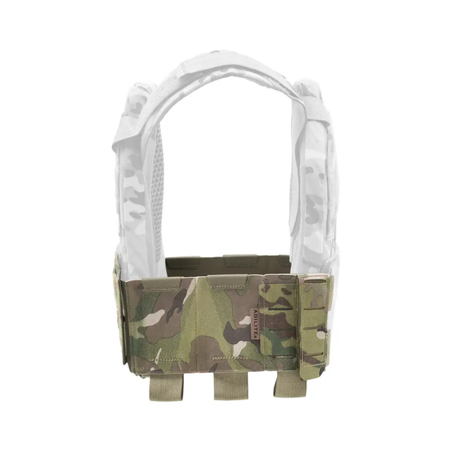 Cummerbund Agilite Modular Elastic 6 alvéoles et 2 colonnes MOLLE, 3 fermetures