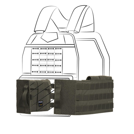 Cummerbund modulaire Pentagon Combat en Cordura 500D pour plaques latérales 15 x 15 cm