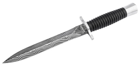 Dague Boker Acht-Acht Flak Damast acier Damas lame 183 mm fil lisse