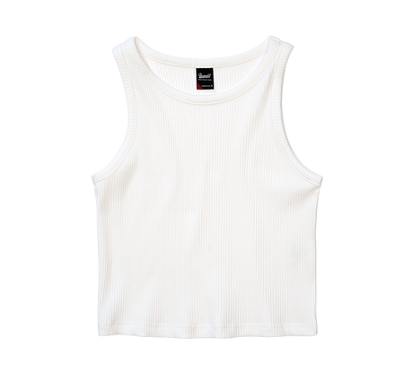 Débardeur Brandit Ela coupe femme en maille côtelée coupe courte encolure montante