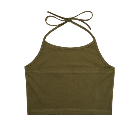 Débardeur Brandit coupe femme en jersey simple bretelles à nouer et dos élastiqué