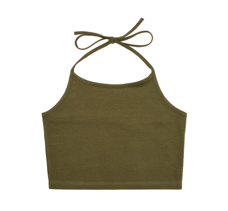 Débardeur Brandit coupe femme en jersey simple bretelles à nouer et dos élastiqué