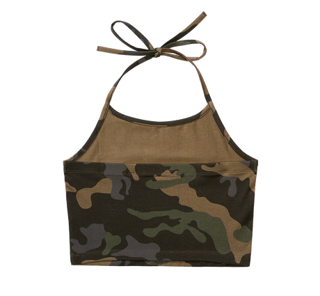 Débardeur Brandit coupe femme en jersey simple bretelles à nouer et dos élastiqué