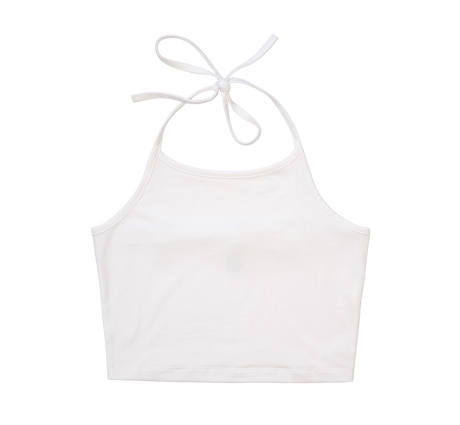 Débardeur Brandit coupe femme en jersey simple bretelles à nouer et dos élastiqué