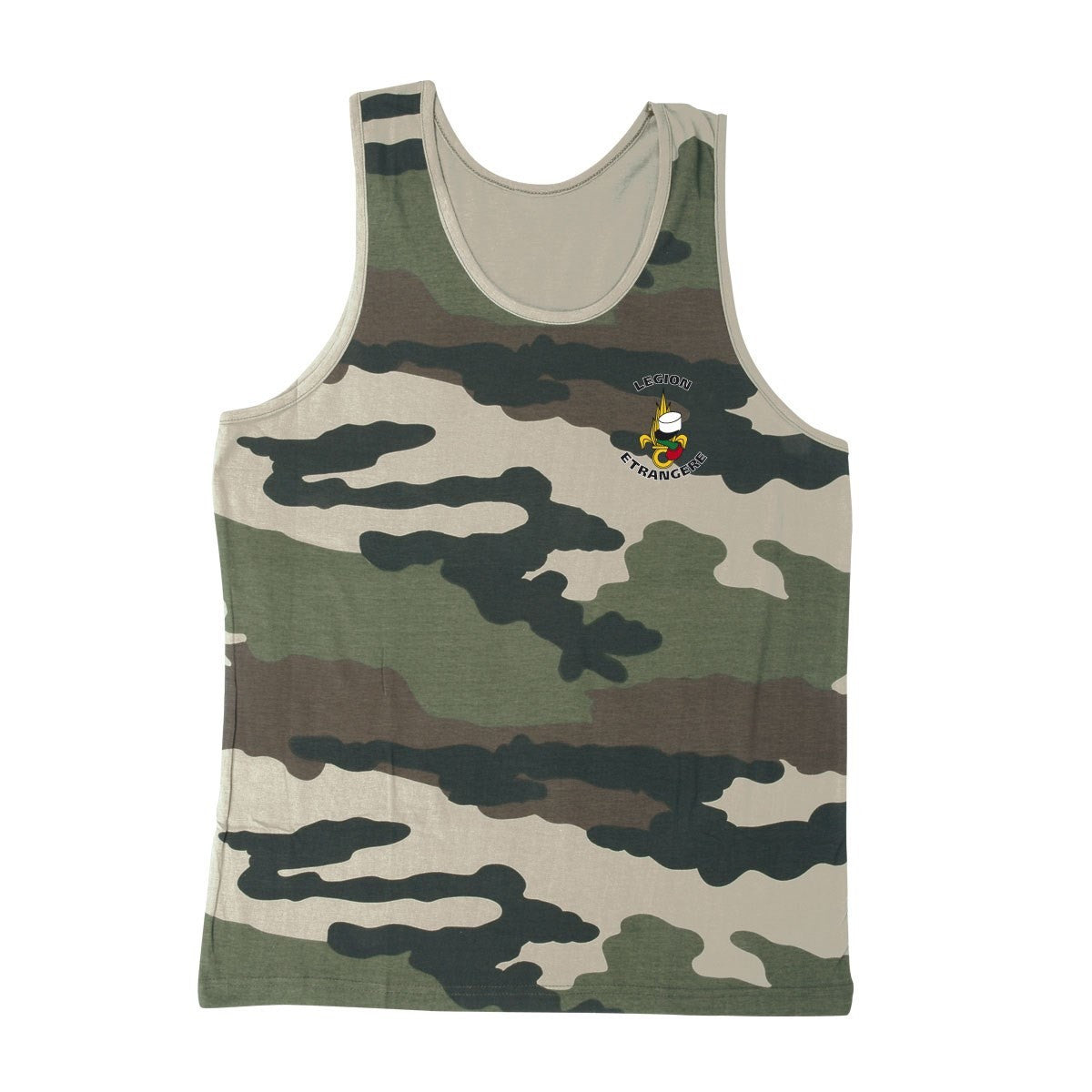 Débardeur Patrol Equipement sérigraphié Légion jersey coton peigné 180 g/m²