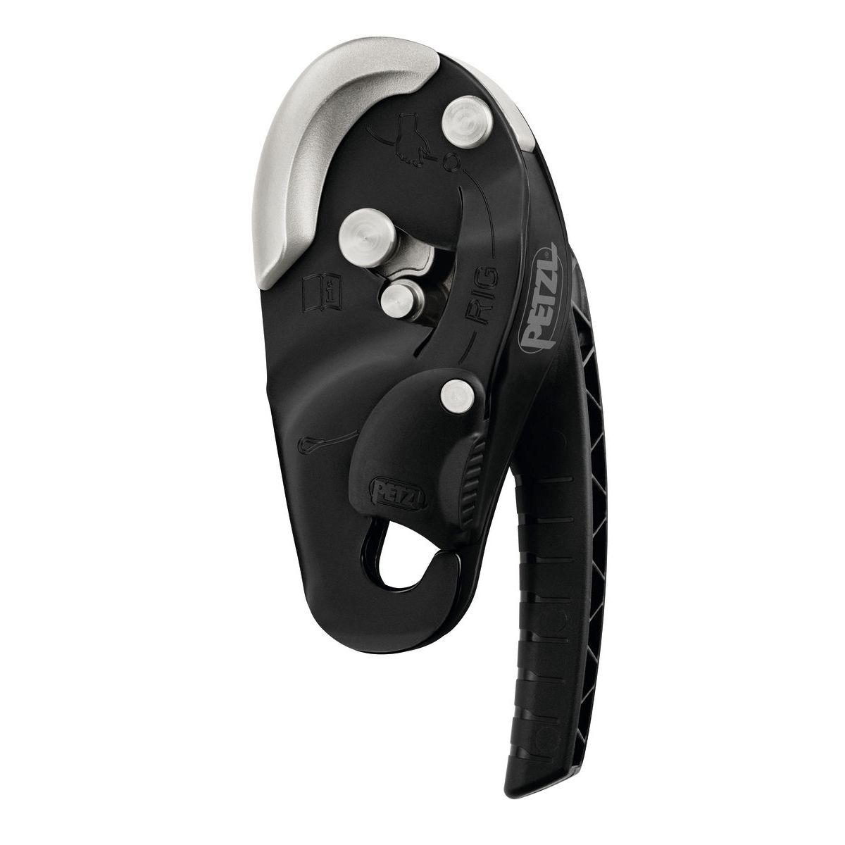 Descendeur autofreinant Petzl RIG pour cordes de 9,5 à 11,5 mm, EN 12841 type C