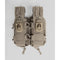 Double porte-chargeur 9 mm GK Dutycall côte à côte sur platine MOLLE