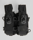 Double porte-chargeur 9 mm GK Dutycall côte à côte sur platine MOLLE
