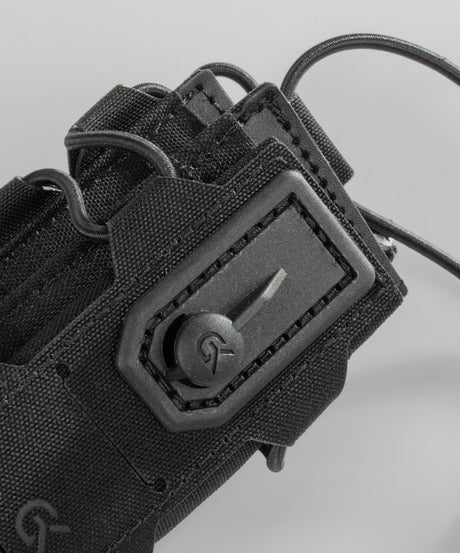 Double porte-chargeur 9 mm GK Dutycall superposé sur platine MOLLE