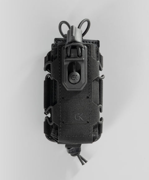 Double porte-chargeur 9 mm GK Dutycall superposé sur platine MOLLE
