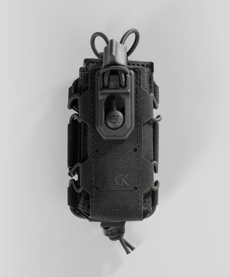 Double porte-chargeur 9 mm GK Dutycall superposé sur platine MOLLE