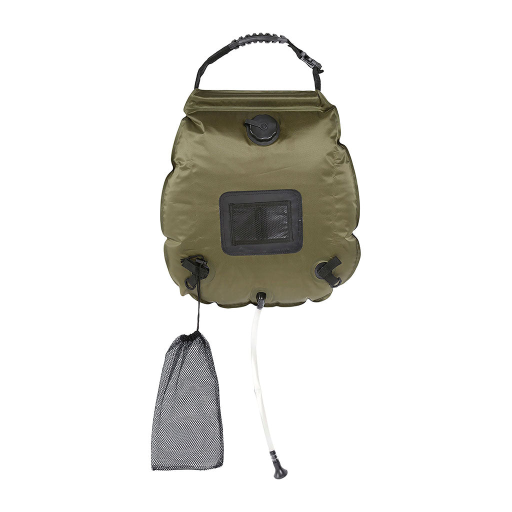 Douche solaire Ares 20 litres en nylon Oxford enduit PVC avec thermomètre intégré