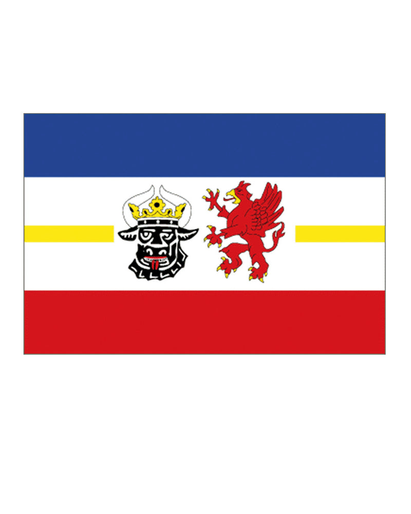 Drapeau du Land de Mecklembourg-Poméranie-Occidentale Mil-Tec polyester 90 x 150 cm
