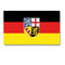 Drapeau du Land de Sarre Mil-Tec en polyester 90 x 150 cm avec deux œillets métalliques