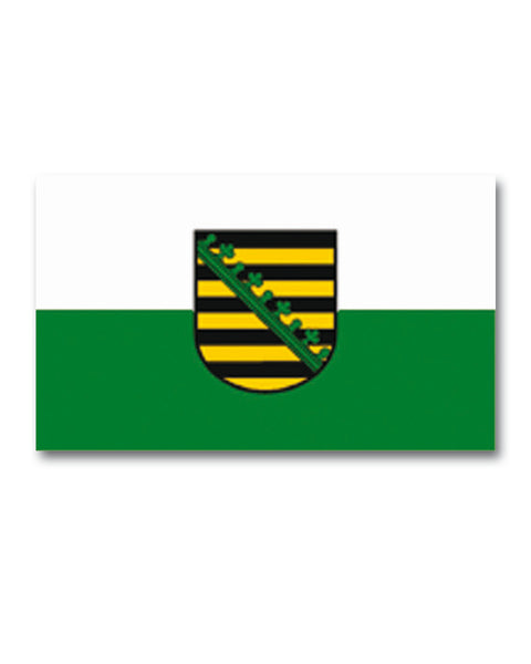 Drapeau du Land de Saxe Mil-Tec en polyester 90 x 150 cm avec deux œillets métalliques