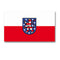Drapeau du Land de Thuringe Mil-Tec en polyester 90 x 150 cm avec deux œillets métalliques