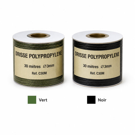 Drisse polypropylène OPEX 3 mm x 30 m pour bivouac, haubanage et amarrage léger