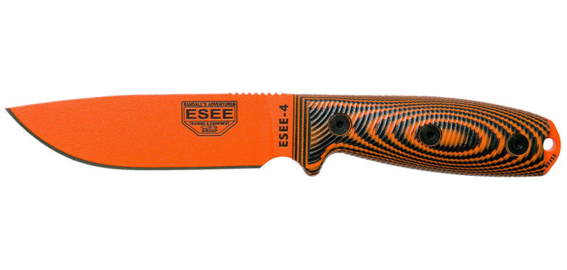 Couteau à lame fixe ESEE ESEE-4 4POR006 acier Carbone lame 116 mm