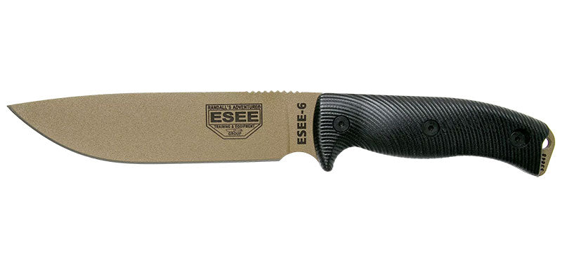 Couteau à lame fixe ESEE ESEE-6 6PDE001 acier Carbone lame 165 mm