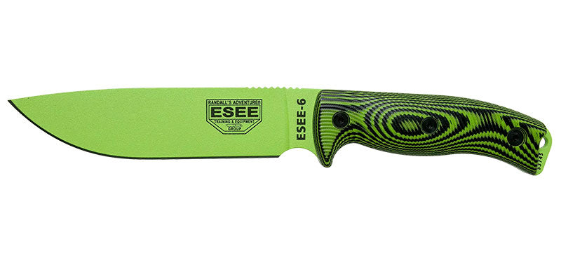 Couteau à lame fixe ESEE ESEE-6 6PVG007 acier Carbone lame 165 mm