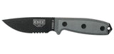 Couteau à lame fixe ESEE ESEE-3 - Lame Mixte - Pommeau modifié E3SMB acier Carbone lame 88 mm