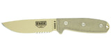 Couteau à lame fixe ESEE ESEE-4 - lame mixte, pommeau standard acier Carbone lame 116 mm