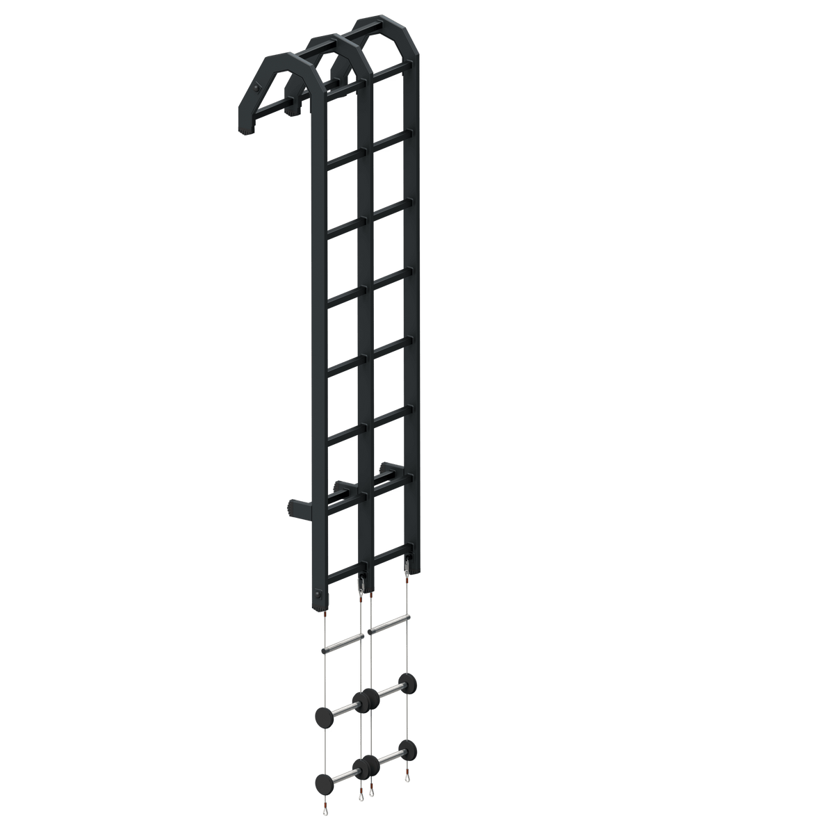 Échelle rigide d'abordage Olympia Triumph RBL Double 68 cm de large en aluminium