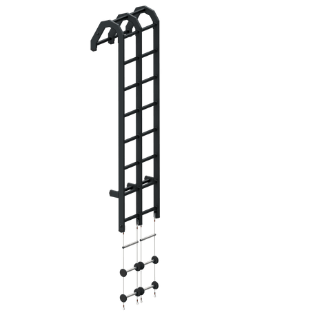 Échelle rigide d'abordage Olympia Triumph RBL Double 68 cm de large en aluminium