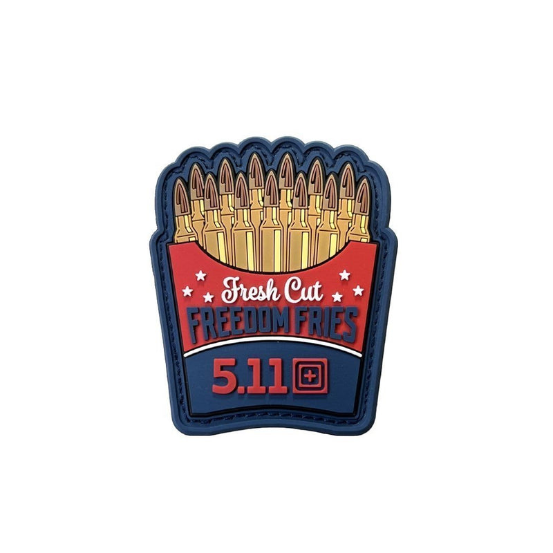 Écusson Freedom Fries 5.11 Tactical TPU dimensions 6,3 x 7,5 cm fixation auto-agrippante