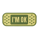 Écusson I'm OK Ares en PVC souple basse visibilité forme pansement auto-agrippant