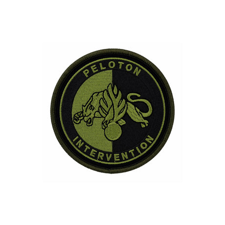 Écusson Patrol Equipement Peloton d'intervention rond 8 cm brodé ou élastomère