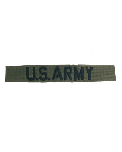 Ecusson bandeau lettré US Army Mil-Tec en textile pour poitrine de tenue de service