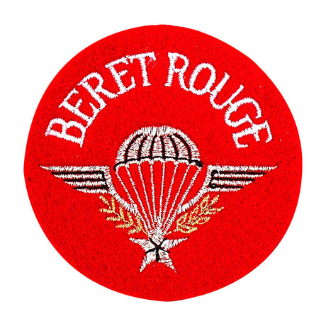 Écusson brodé Ares béret rouge insigne de tradition pour tenue et paquetage