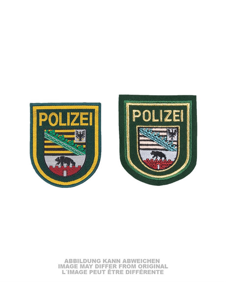 Écusson de bras de la police de Saxe-Anhalt, pièce de dotation en stock ancien, lot de 20