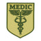 Écusson de fonction Medic Ares en PVC en relief résistant aux ultraviolets