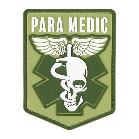 Écusson de fonction Para-Medic Ares en PVC en relief à dos auto-agrippant