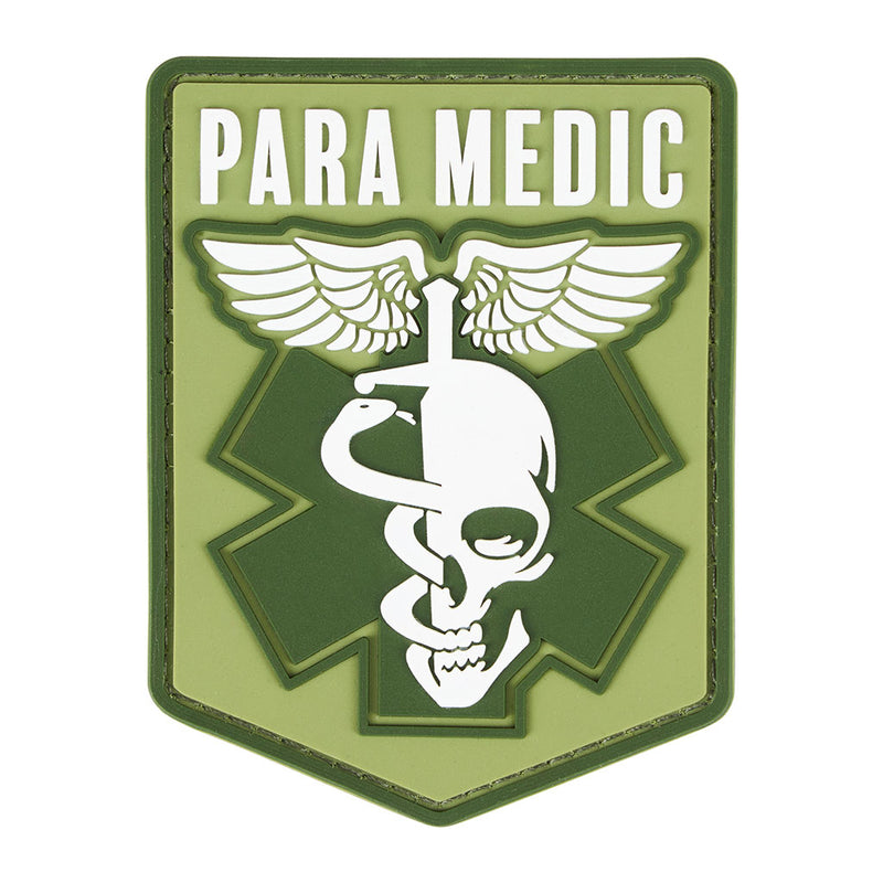Écusson de fonction Para-Medic Ares en PVC en relief à dos auto-agrippant
