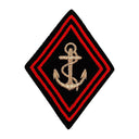 Écusson losange doré des troupes de marine Ares à dos auto-agrippant