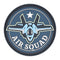 Écusson rond Ares Air Squad en PVC souple 8 cm à dos auto-agrippant