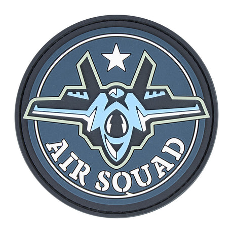 Écusson rond Ares Air Squad en PVC souple 8 cm à dos auto-agrippant
