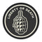 Écusson rond Ares Liberty or Death en PVC souple 8 cm à dos auto-agrippant