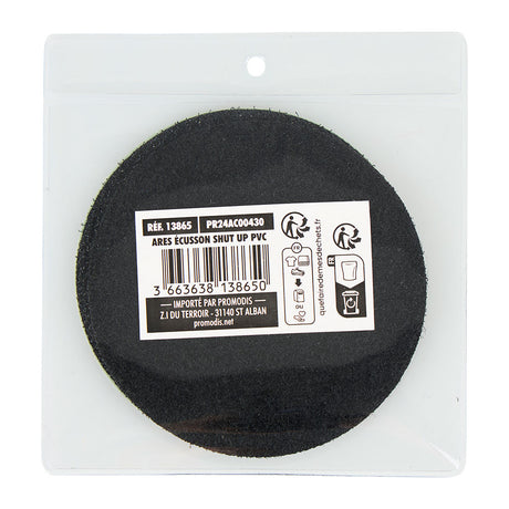 Écusson rond Ares Shut up and take my bullet en PVC souple 8 cm de diamètre
